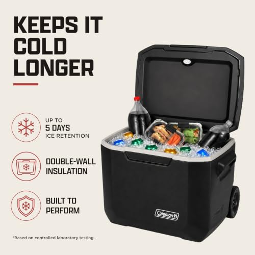 Xtreme 50qt Rolling Cooler with Wheels