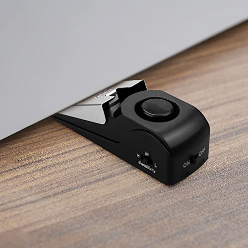Door Stop Alarm with 120DB Siren Door Stop for Home & Travel (3 Count)