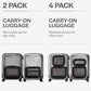 Compression Packing Cubes for Travel (2 Count)
