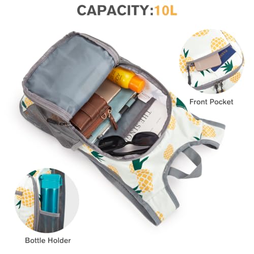 10L 15L Hiking Backpack Lightweight Packable Hiking Daypack Small Travel Outdoor Foldable Shoulder Bag
