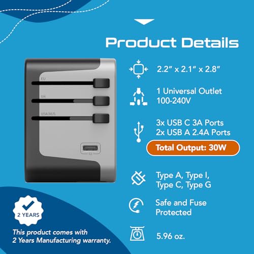30W Universal Travel Adapter