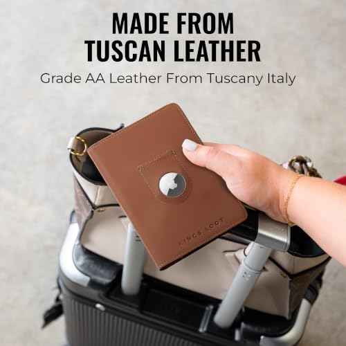 Passport with AirTag Holder Wallet