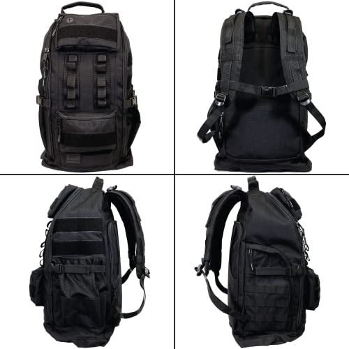 Tactical Backpack and Gym Bag 1000D Nylon Black