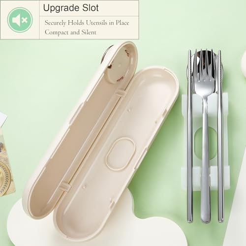 Travel Utensils with Case Cute (4 Count)