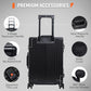All Aluminum Carry On Luggage 22x14x9 Airline Approved Heavy Duty Hard Shell Suitcases Zipperless Suitcase with TSA Lock