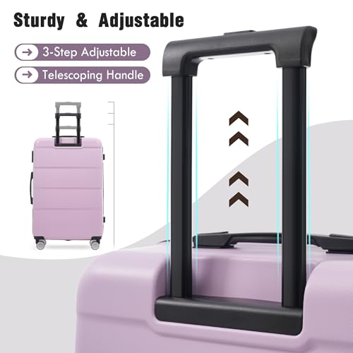 Luggage Sets of 3 Piece Carry on Suitcase Airline Approved (3 Count)
