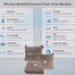 Premium Soft Travel Blanket Pillow 2 in 1 Airplane Flight Taupe