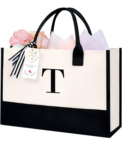 Initial Tote Bag