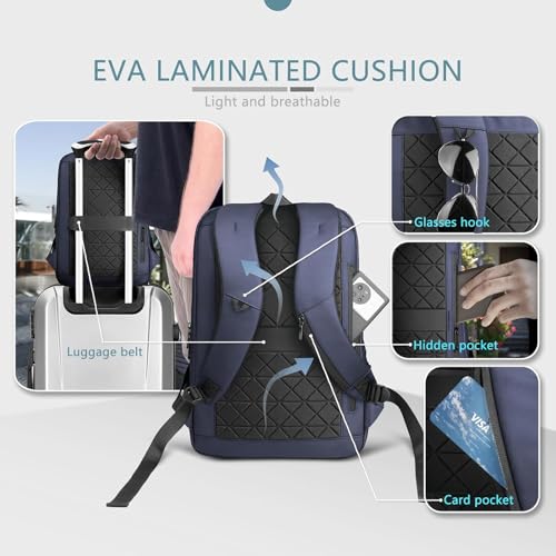 Laptop Backpack for Men for 17.3 Inch Computer Bag with USB A&C Charger