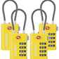 TSA Approved Luggage Locks with Search Alert Indicator (4 Count)