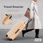 Checked Expandable Suitcase