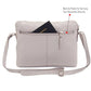 Leather Crossbody Bags for Women Small Soft Genuine Pebbled Sling Shoulder Handbag Crossover Purse with Full Adjustable Strap