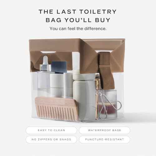 Parcel Clear Travel Kit with Zipperless Magnetic Closure