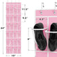 24 Pockets Clear Over the Door Shoe Organizer
