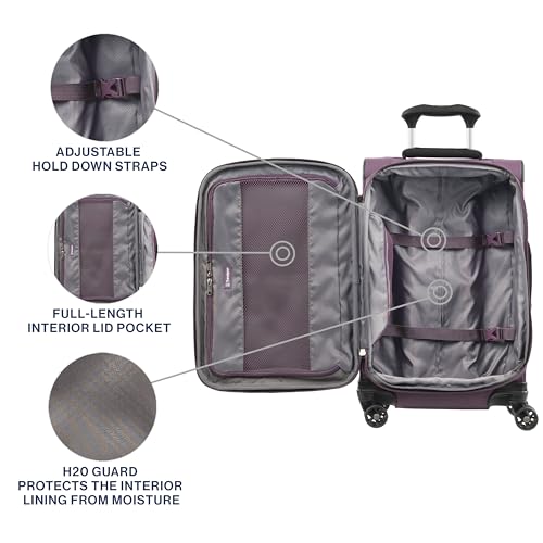 Tourlite Softside 21" Expandable Luggage with 4 Spinner Wheels