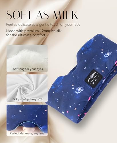 Sleep Mask Stary Bluetooth Headphones for Sleeping Side Sleeper