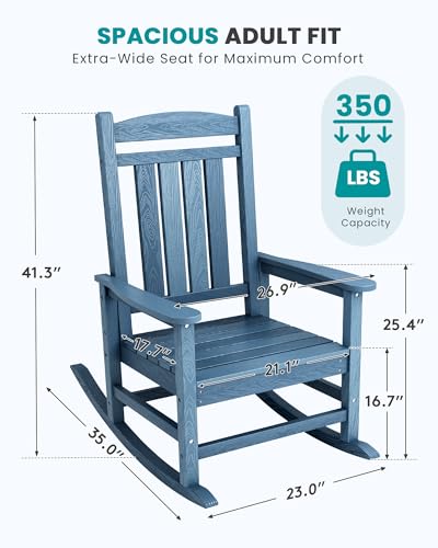 Outdoor Rocking Chair Set of 2 (2 Count)