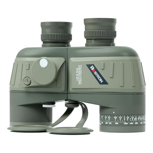 Marine Binoculars 10x50 with Compass and Rangefinder for Boating