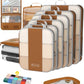 10 Set Compression Packing Cubes for Travel Essentials (10 Count)