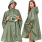 Unisex Rain Poncho Hooded Waterproof Raincoat for Adults Women