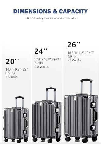 20 Inch Carry On Zipperless Luggage with Cup Holder