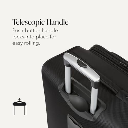 Sion Softside Expandable Spinner Luggage Durable Lightweight Travel Suitcase