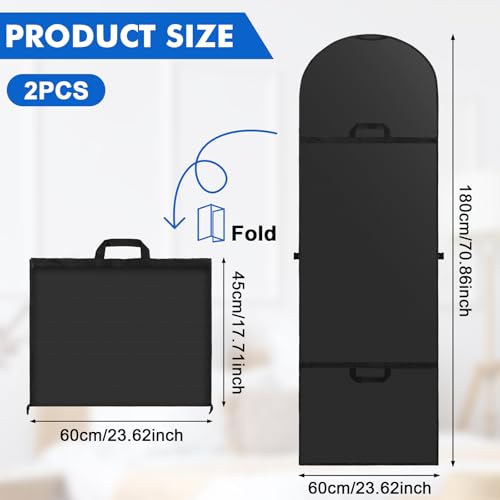 70" Long Garment Bags for Travel Dress (2 Count)