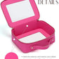 Clear Makeup Bag Travel Cosmetic Case Transparent Toiletry Bag with Zipper