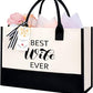 Initial Tote Bag