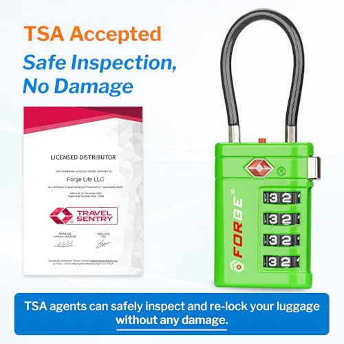 Open Alert TSA Approved Luggage Locks (2 Count)