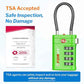 Open Alert TSA Approved Luggage Locks (4 Count)