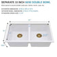 White Double Bowl Granite Composite Kitchen Sink