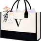 Initial Tote Bag