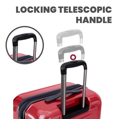 Rails Expandable Hardside Upright Suitcase with 360° Spinner Wheels