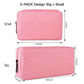 2 PACK Accessories Bag for Women Ladies Travel Organizer (2 Count)
