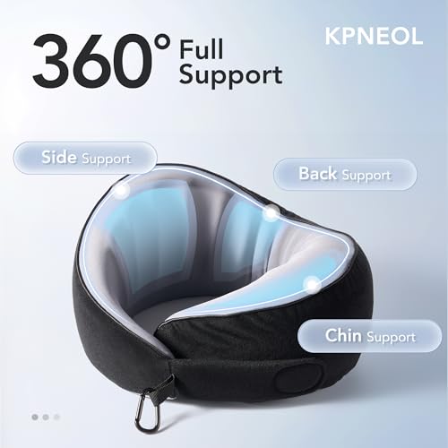 Travel Neck Pillow Airplane Neck Support Ergonomic Design for Traveling