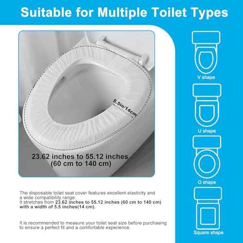 200 Pack Disposable Toilet Seat Cover (200 Count)