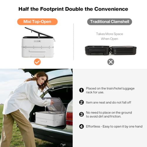 20 Inch Carry On Luggage 22x14x9 Airline Approved PC Hard Shell Suitcase Top Opening Aluminum Frame Travel Suitcases with Wheels
