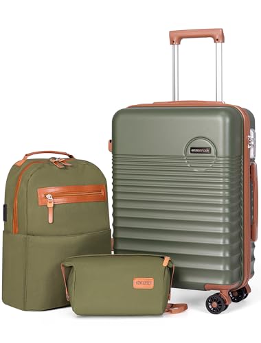 Carry On Luggage 22x14x9 Airline Approved Suitcase with Wheels