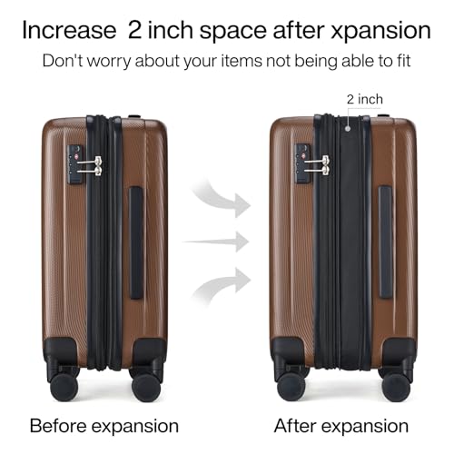 Expandable Hard Shell Luggage Sets (2 Count)