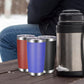 20oz Tumbler with Lid and Straw Stainless Steel Tumbler Cup Bulk Vacuum Insulated Double Wall Travel Coffee Mug Powder Coated Coffee Cup (6 Count)