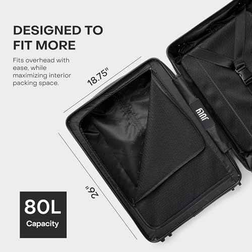 Checked Expandable Suitcase