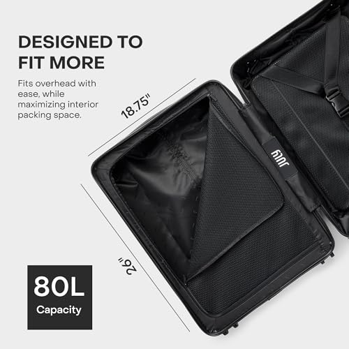 Checked Expandable Suitcase