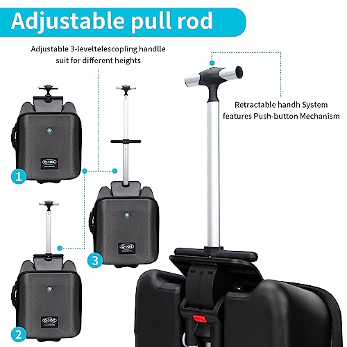 Expandable Luggage with Spinner Wheels