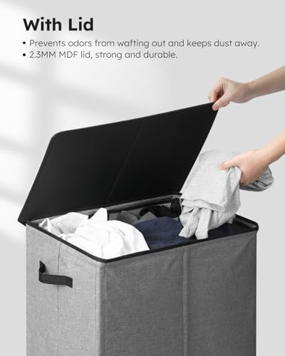130L Laundry Hamper with Lid