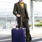 28 Inch All Aluminum Checked in Luggage with Leather Handle
