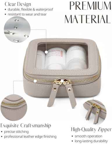 Clear Makeup Bag with Zipper (2 Count)