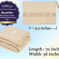 Premium Soft Lightweight Travel Blanket Pillow Pocket Size Beige