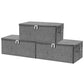 Fabric Storage Bins with Zipper Lids (3 Count)
