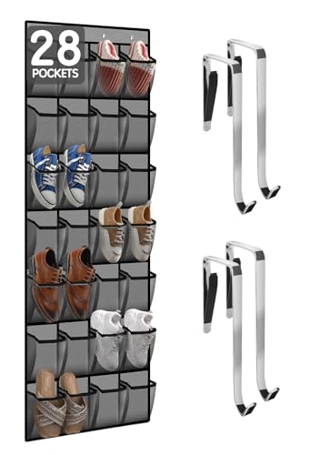 28 Compartment Over the Door Shoe Organizer (30 Count)